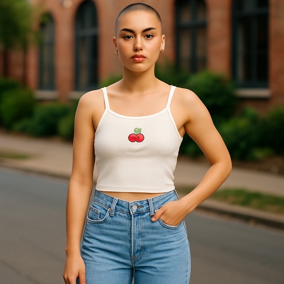 NWT! Hippie Rose Cropped Tank Top, XS​ - Picture 1 of 5